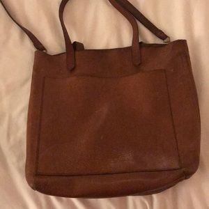 Madewell Medium Transport Tote in English Saddle